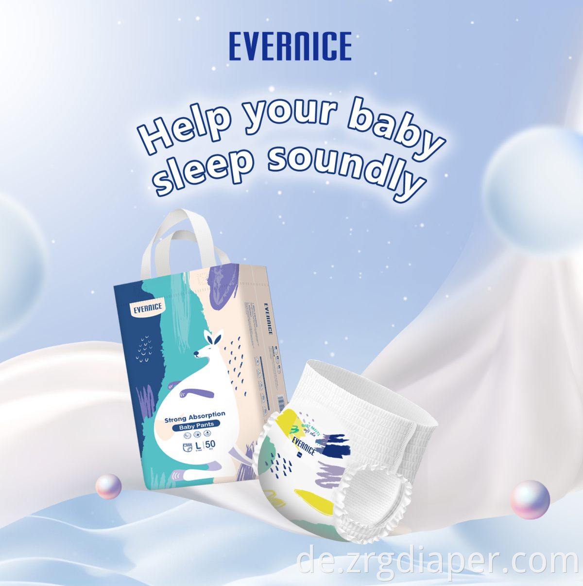 Zhongrou Evernice Baby Pull Up Pants Diapers-5